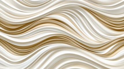 Obraz premium Soft Waves of Cream and Beige in Elegant Abstract Textile Design