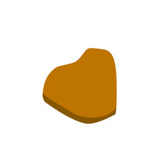 brown stone vector illustration