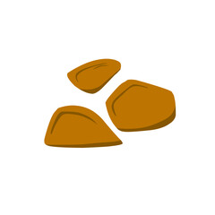 brown stone vector illustration