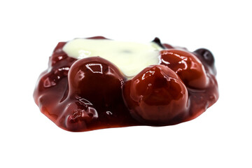 Rote Grütze mit Vanillesoße