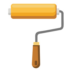 Clean Paint Roller Tool on White