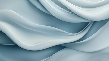 Obraz premium Abstract Blue Wave Background Elegant Smooth Curves