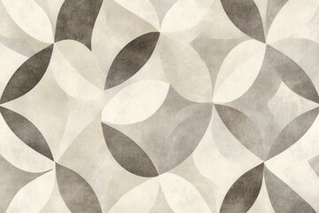 Elegant geometric pattern featuring soft neutral tones ideal for modern interior design spaces and artistic projects