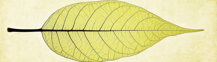 Obraz premium Detailed Leaf Structure