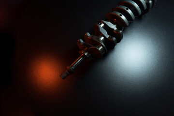 sports car engine repair new crankshaft for turbocharged six-cylinder in-line engine