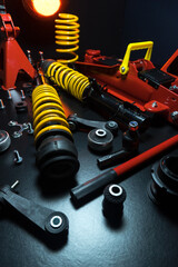 tuned new parts spare parts for the front suspension of a front-wheel drive car ball silent blocks...