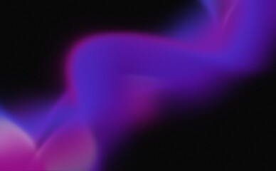 Dark purple blue pink grainy background glowing abstrack black noise texture backdrop banner cover wallpaper design.