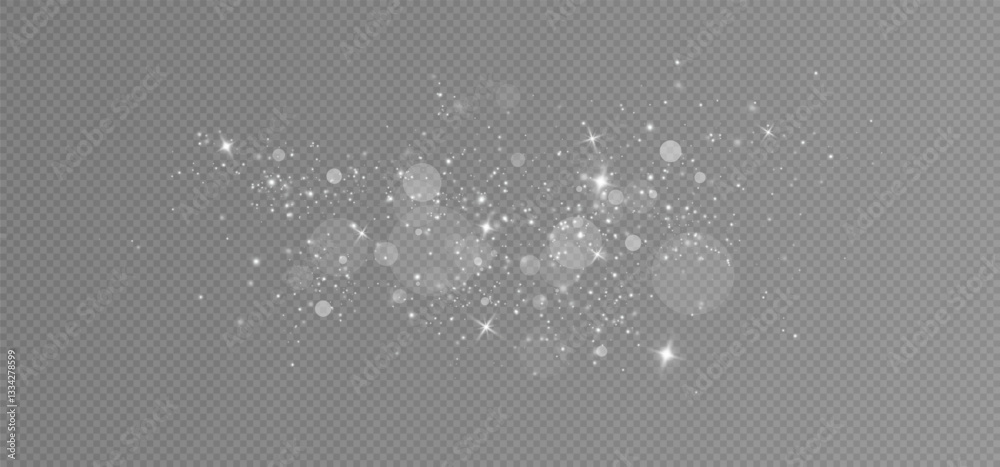 Aufkleber Glow light effect. Vector illustration. Christmas flash. dust. Glow light effect. Star burst with sparkles.