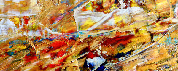 Abstract art background . Hand painting artwork on canvas .