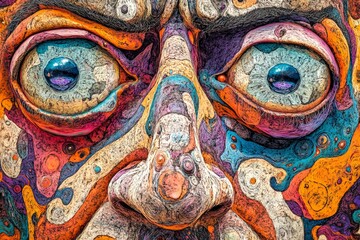 Fototapeta premium Digestive disorders - complication in old age: abstract image of physical state. Metaphorical digestive disorders physical senses, of a growing old. Elderly comfort. Old person in pain.