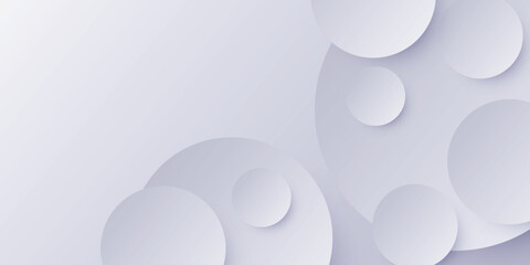 modern abstract light grey background. elegant circle shape design vector