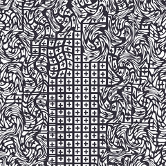 The texture consists of distortions and a small area with cells and pluses in the middle.