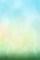 Serene Meadow Under a Pastel Sky: A Peaceful Nature Scene