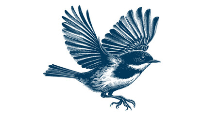 warbler bird vector