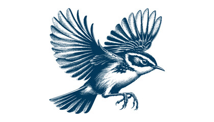 warbler bird vector
