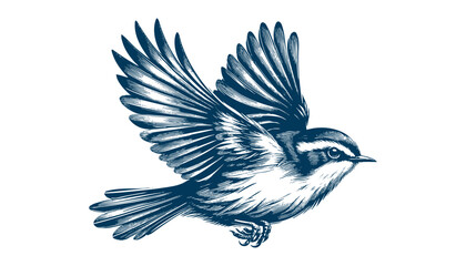 warbler bird vector