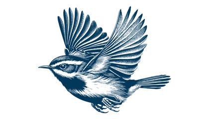 warbler bird vector