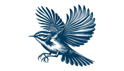 Fototapeta premium warbler bird vector