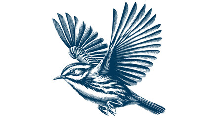 warbler bird vector