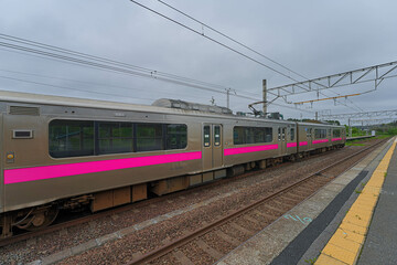 Naklejka premium 蟹田駅