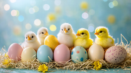  festive chicks and eggs