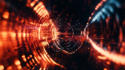 Vibrant Abstract Sound Waves Music Background for Audio and Musical Technology