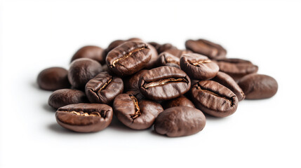 Fototapeta premium coffee beans on white background