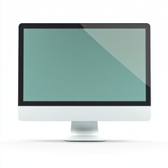 Fototapeta premium lcd monitor isolated on white