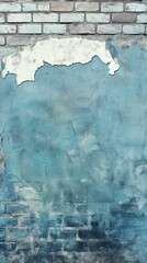 blue color Brick Wall Background
