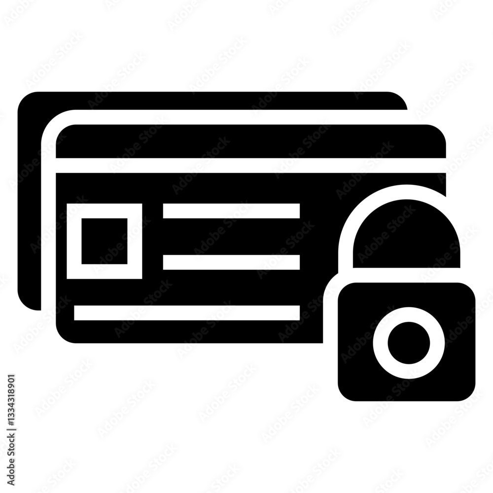 Poster secure payment vector icon