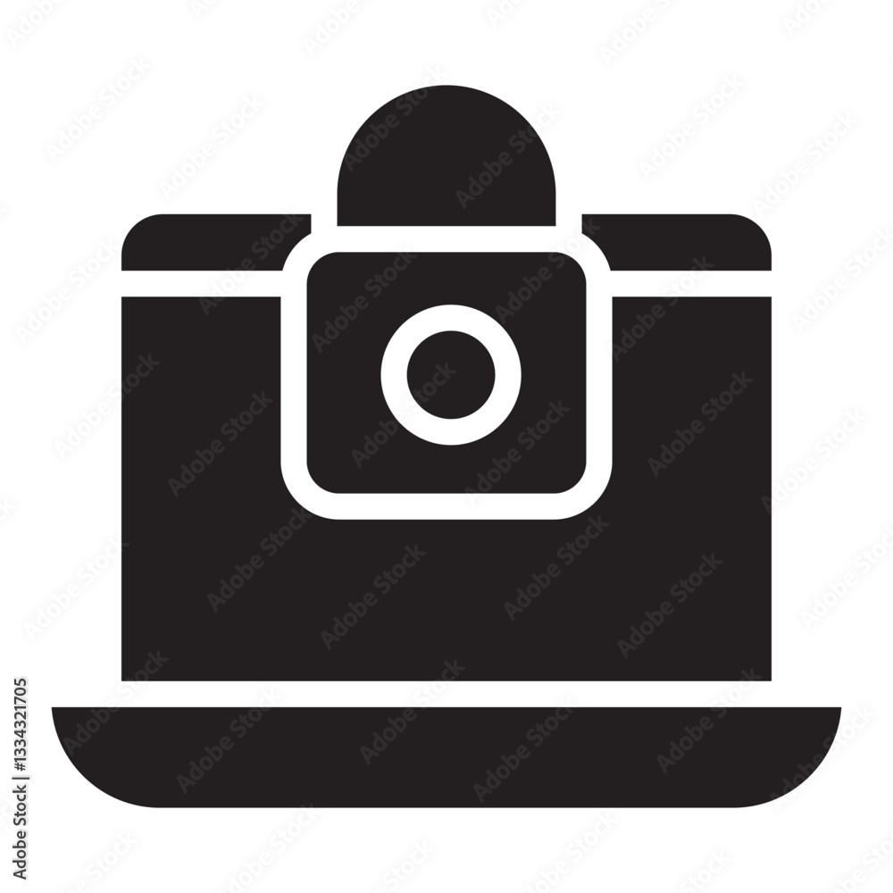 Poster computer security vector icon
