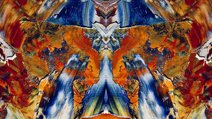 Abstract art background . Hand painting artwork on canvas .