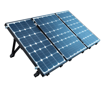 Portable foldable solar panels designed for compact energy solutions, ideal for outdoor activities and emergency power needs. Efficient and versatile for various applications