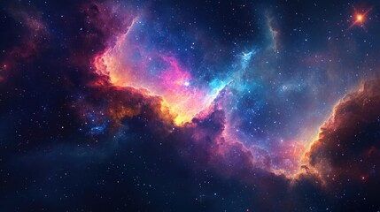 Celestial Creation: An Epic Journey Through Deep Space and Far Galaxies, Inspired by Science and Fantasy