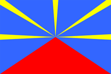flag for Reunion, Flag background. Vector illustration