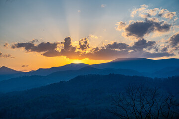 sunset mountain