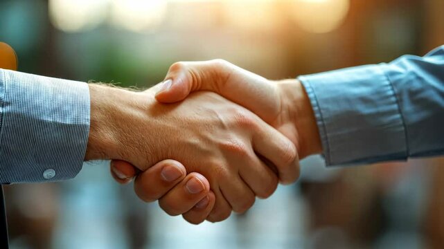 Handshake of business partners