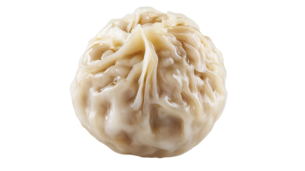 Steamed bun isolated on transparent background: ready for culinary creations
