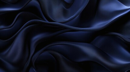 Moody navy blue and charcoal black liquid waves creating depth and mystery