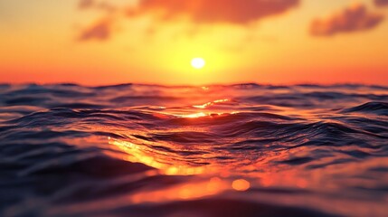 Radiant sunset-inspired liquid artwork with warm oranges, yellows, and hints of pink