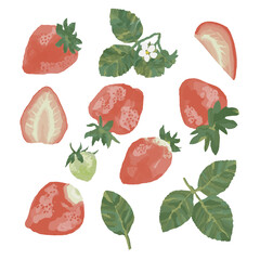 いちごのイラスト素材