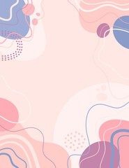 Hand drawn art background design. Template banner and cover.