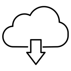 Cloud download icon

