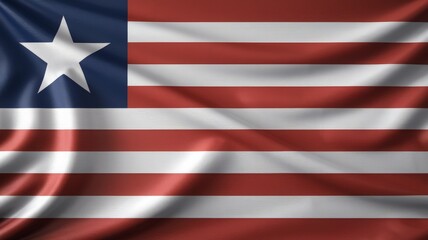 Liberia national flag background
