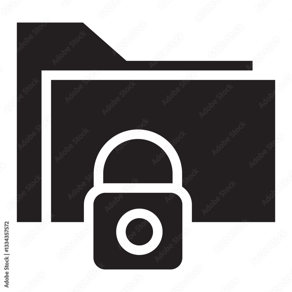 Aufkleber secure data vector icon