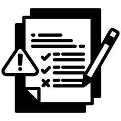 Evaluation icon in Mix Filled Style. Simple Vector Design. Simple Vector Outline Filled Icon