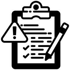 Risk Assessment icon in Mix Filled Style. Simple Vector Design. Simple Vector Outline Filled Icon