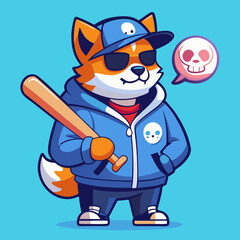 cartoon illustration of a pirate with a sword