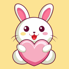 rabbit with heart