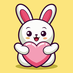 rabbit with heart